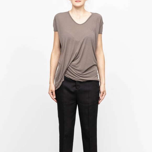 Rick Owens Tops - Rick Owens Hiked Tee 78 Dark Dust 10 BNWT